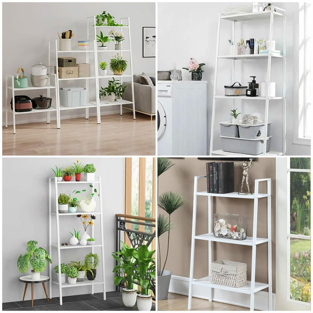 Стеллаж-этажерка двухъярусный из металла 60х26х60см Белый SW-00002102 SW-00002102 фото