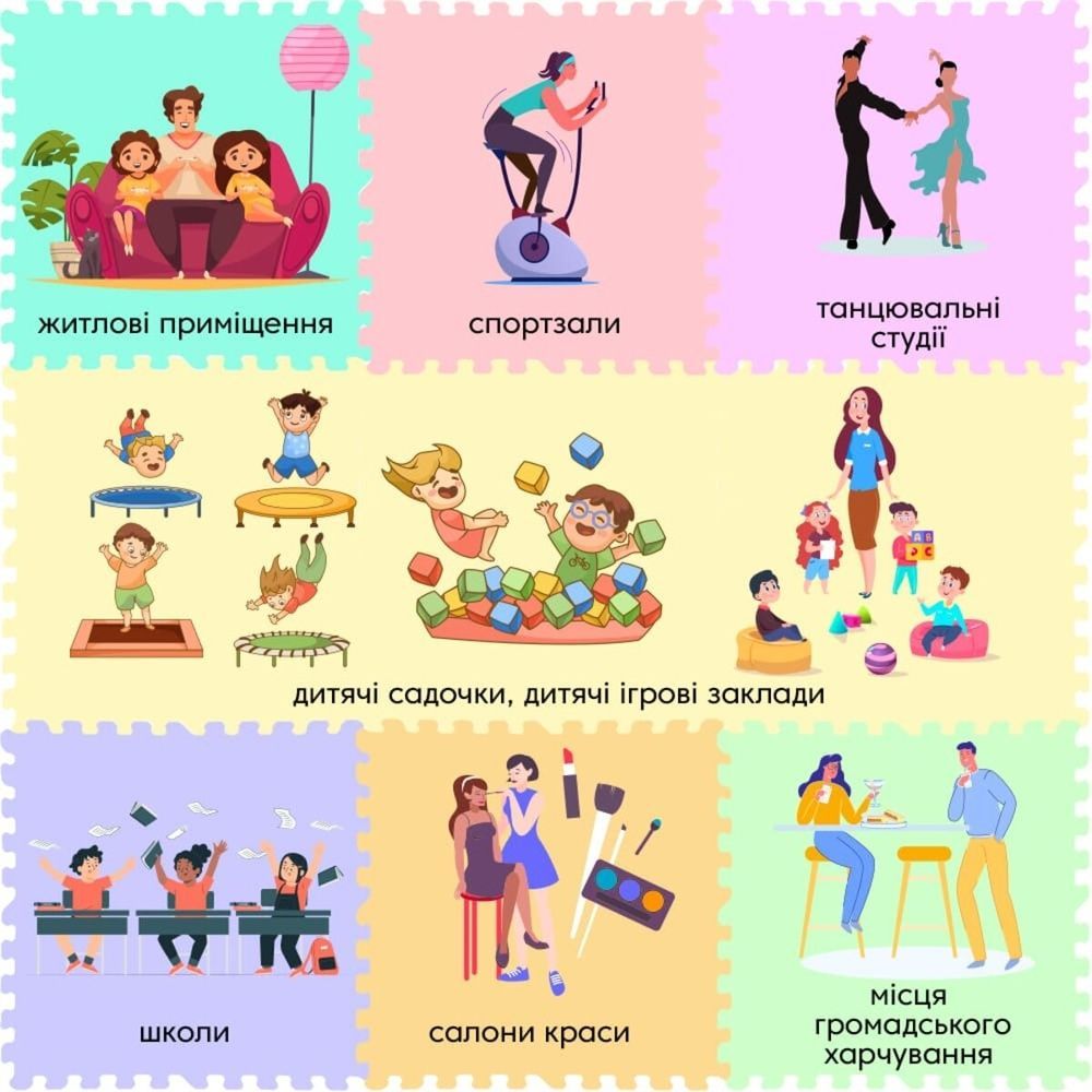 Підлога пазл - модульне підлогове покриття 600x600x10мм Океан (МР5) SW-00000141 SW-00000141 фото