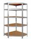 Металлический угловой стеллаж 180x30x90 5 полок (серый) GWI0892 фото 6