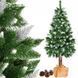 Искусственная елка сосна заснеженная на натуральном пне Springos 180 см CT0179 фото 1