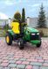 Children's tractor electric car with a trailer on the control panel John Deere Peg Perego 12V (from 1 year), Green