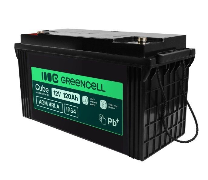 Акумулятор Green Cell AGM VRLA 12 V 120 Ah IP54 для фотоелектричних систем, яхт, човнів, сонячних панелей AGM12V120AH-J фото