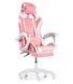 Кресло геймерское G1136 розовое с подставкой для ног G1136 фото 2