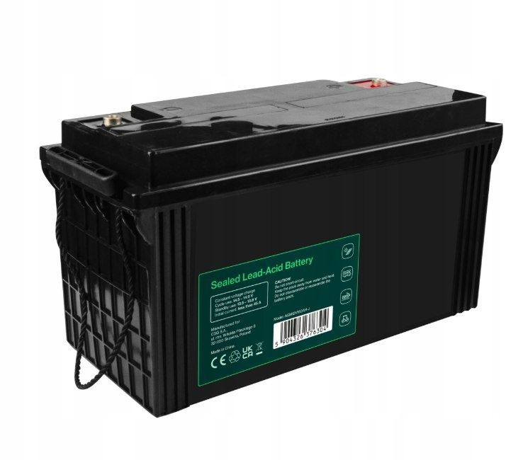 Акумулятор Green Cell AGM VRLA 12 V 120 Ah IP54 для фотоелектричних систем, яхт, човнів, сонячних панелей AGM12V120AH-J фото