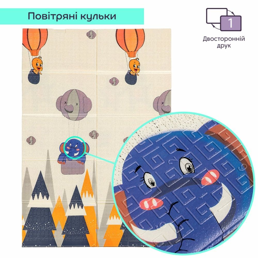 Коврик детский 117см х 177 х 8мм Воздушные шарики-Мишки (301) SW-00003031 SW-00003031 фото